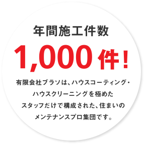 年間施工件数1,000件!